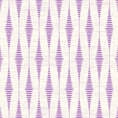 Paarse rabaul ikat geometrisch behang