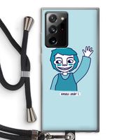 Zwaai: Samsung Galaxy Note 20 Ultra / Note 20 Ultra 5G Transparant Hoesje met koord