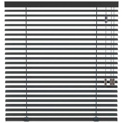 Leen Bakker - Fenstr Jaloezie 50mm Extra Mat - Donker (20521) - Aluminium - Grijs - 120x10x10 Cm