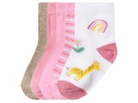 lupilu 5 Paar baby sokken (Roze/beige, 15/18)