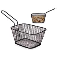 Arte regal Frietmandje - zwart - patatmandje - 23x11x7 cm - serveermandjes voor snacks Arte regal Frietmandje - zwart - patatmandje - 23x11x7 cm - serveermandjes voor snacks
