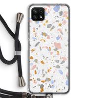 Terrazzo N°8: Samsung Galaxy A22 5G Transparant Hoesje met koord