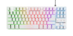 Trust GXT 833W THADO toetsenbord Gamen USB QWERTY Amerikaans Engels Wit
