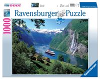 Ravensburger puzzel 1000 stukjes noors fjord - thumbnail