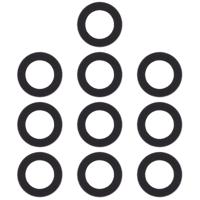 10 stuks Back Camera lenscover voor Xiaomi Redmi 4A / Redmi 5A / Redmi 3S / Redmi 3 / Redmi 4 X