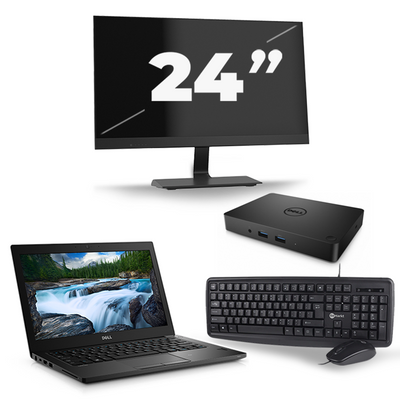 Dell Latitude 5490 - Intel Core i3-7e Generatie - 14 inch - 8GB RAM - 256GB SSD - Windows 11 + 1x 24 inch Monitor