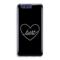 Best heart black: Honor 9 Transparant Hoesje