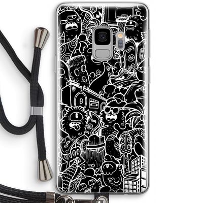 Vexx Black City : Samsung Galaxy S9 Transparant Hoesje met koord