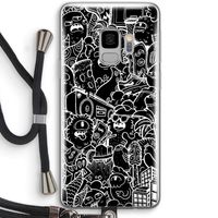 Vexx Black City : Samsung Galaxy S9 Transparant Hoesje met koord