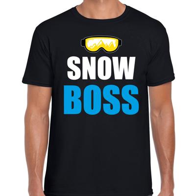 Apres ski t-shirt Snow Boss - Sneeuw baas - zwart - heren - Foute Wintersport shirt Apres ski t-shirt Snow Boss - Sneeuw baas - zwart - heren - Foute Wintersport shirt