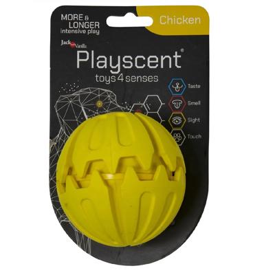 Jack and Vanilla Hondenspeelgoed - Rubber bal - Kip - 8 cm