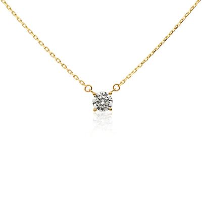 Glow 202.0927.45 Ketting geelgoud-zirconia wit 45 cm