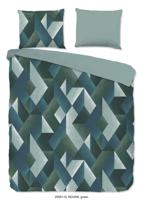 Good Morning Dekbedovertrek "grafische print" - Groen - (240x200/220 cm) - Katoen