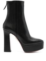 Aquazzura 130mm platform leather boots - Noir - thumbnail