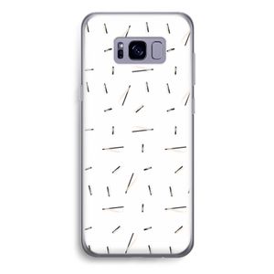 Hipster stripes: Samsung Galaxy S8 Plus Transparant Hoesje