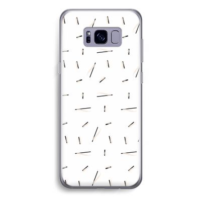 Hipster stripes: Samsung Galaxy S8 Plus Transparant Hoesje
