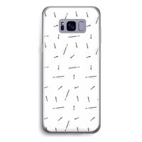 Hipster stripes: Samsung Galaxy S8 Plus Transparant Hoesje