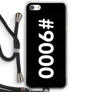 #9000: iPhone 5 / 5S / SE Transparant Hoesje met koord
