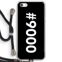 #9000: iPhone 5 / 5S / SE Transparant Hoesje met koord