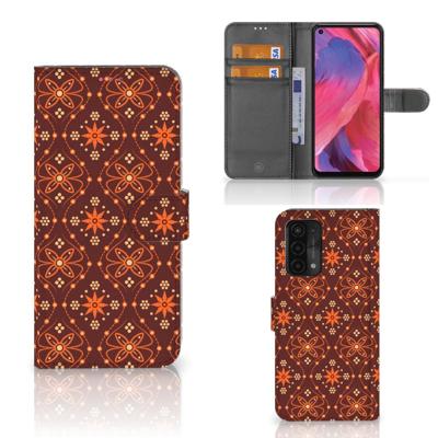 OPPO A54 5G | A74 5G | A93 5G | Telefoon Hoesje | Batik Brown