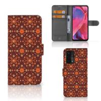 OPPO A54 5G | A74 5G | A93 5G | Telefoon Hoesje | Batik Brown OPPO A54 5G | A74 5G | A93 5G | Telefoon Hoesje | Batik Brown