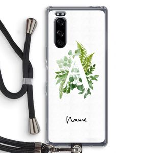 Green Brush: Sony Xperia 5 Transparant Hoesje met koord