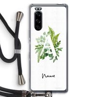 Green Brush: Sony Xperia 5 Transparant Hoesje met koord