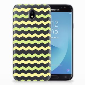 Samsung Galaxy J7 2017 | J7 Pro TPU bumper Waves Yellow