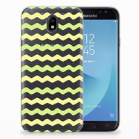 Samsung Galaxy J7 2017 | J7 Pro TPU bumper Waves Yellow