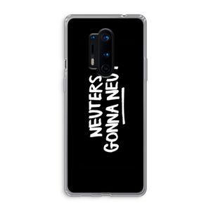 Neuters (zwart): OnePlus 8 Pro Transparant Hoesje