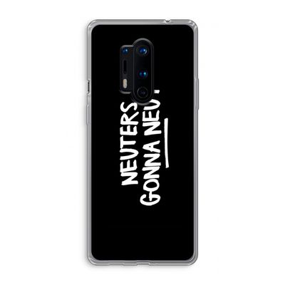 Neuters (zwart): OnePlus 8 Pro Transparant Hoesje