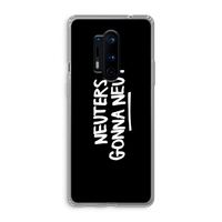 Neuters (zwart): OnePlus 8 Pro Transparant Hoesje