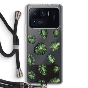 Tropische bladeren: Xiaomi Mi 11 Ultra Transparant Hoesje met koord