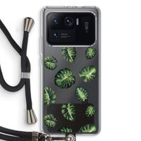 Tropische bladeren: Xiaomi Mi 11 Ultra Transparant Hoesje met koord