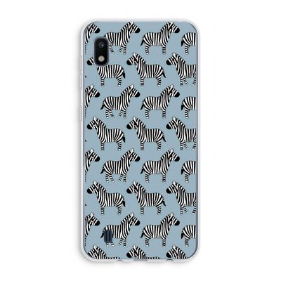 Zebra: Samsung Galaxy A10 Transparant Hoesje