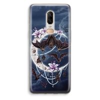 Vleermuizen Maan: OnePlus 6 Transparant Hoesje