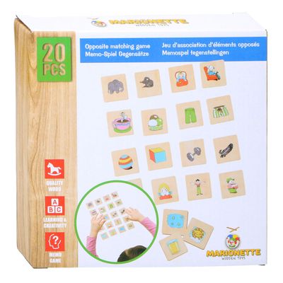 Memospel Tegenstelling Hout, 20dlg.