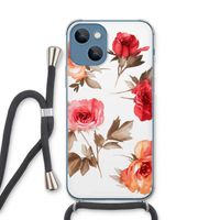 Roosjes: iPhone 13 Transparant Hoesje met koord