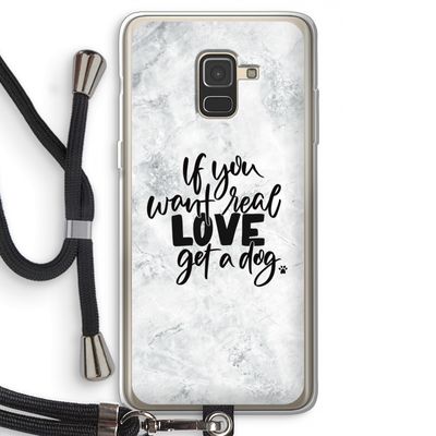 Partner in crime: Samsung Galaxy A8 (2018) Transparant Hoesje met koord