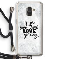Partner in crime: Samsung Galaxy A8 (2018) Transparant Hoesje met koord