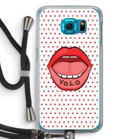 Yolo Denise: Samsung Galaxy S6 Transparant Hoesje met koord
