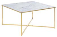 Salontafel Felien Glas Wit 80cm - Giga Living