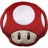 3D Kussen - MARIO BROS - Paddenstoel - Microvezel - 40 cm