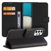 Book Case Galaxy A73 5G Hoesje Zwart met Pasjeshouder