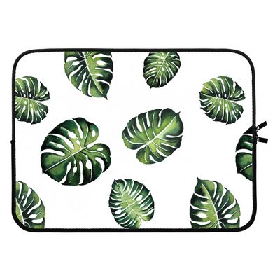 Tropische bladeren: Laptop sleeve 15 inch