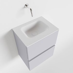 Toiletmeubel Mondiaz Ada | 40 cm | Meubelkleur Cale | Lex wastafel Talc Midden | Zonder kraangat