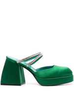 Nodaleto mules Bulla Smith 100 mm à semelle plateforme - Vert
