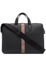 Paul Smith pochette d'ordinateur Signature Stripe - Noir