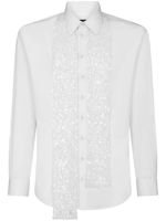 DSQUARED2 chemise à sequins - Blanc