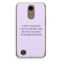 Regenboog: LG K10 (2017) Transparant Hoesje